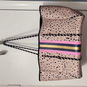 Neoprene Animal Print Tote